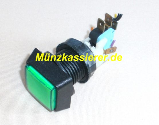 Münzkassierer.de Münzautomaten.com SI Steuerung SI Elektronik Schalter Bestätigen Druckschalter Grün