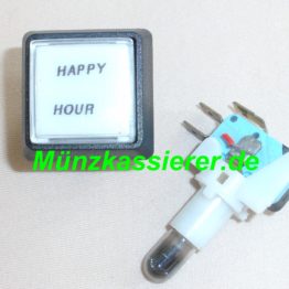 Münzkassierer.de Münzautomaten.com SI Steuerung SI Elektronik Schalter HAPPY HOUR Druckschalter Weiß